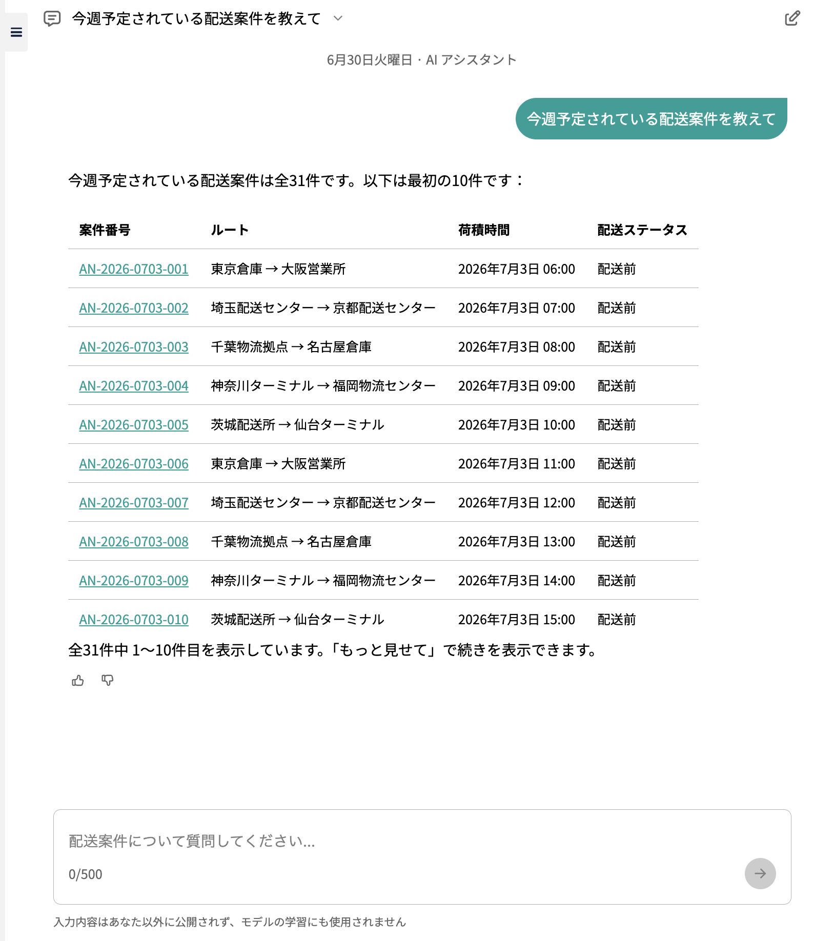 AIアシスタント
